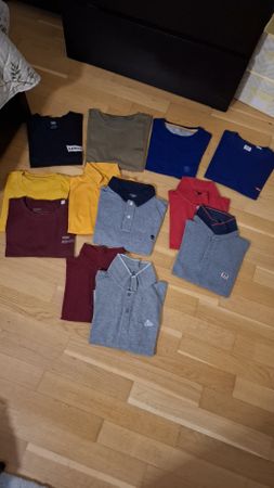 Lot de 12 T-shirts M, polos, belles marques 
