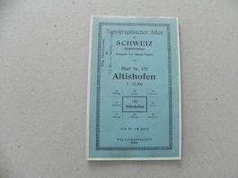 Landkarte Altishofen LU 1931 Dagmersellen Uffikon Wauwil