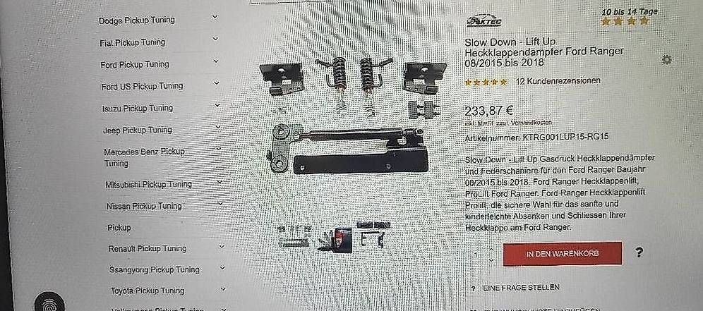 Alle Ersatzteile: Ford Ranger Teile Ladeklappe  – Neu und originalverpackt aus Azmoos von dar_h7yg 3