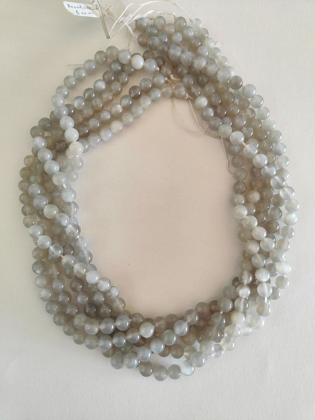 Pietre preziose: Mondstein, Beads 6mm, Strang – Nuovo e nell'imballaggio originale da Rümlang venduto da 21f