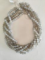 Mondstein, Beads 6mm, Strang