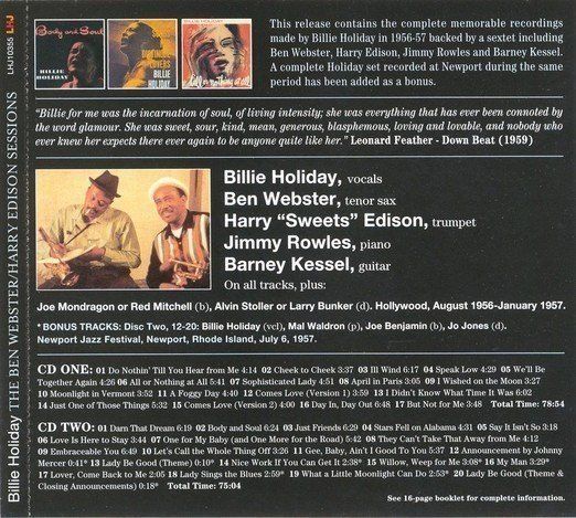 CDs: set 2CD's- the Harry Edison & Ben Webster  session B.Holiday – Gebraucht aus Unterbäch von yohanson 1