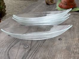 Elegante Glas-Schalen, 4er Set, Ideal für Bananensplit !