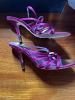 Giuseppe Zanotti - Fuchsiafarbene Satinsandalen - Grösse 37