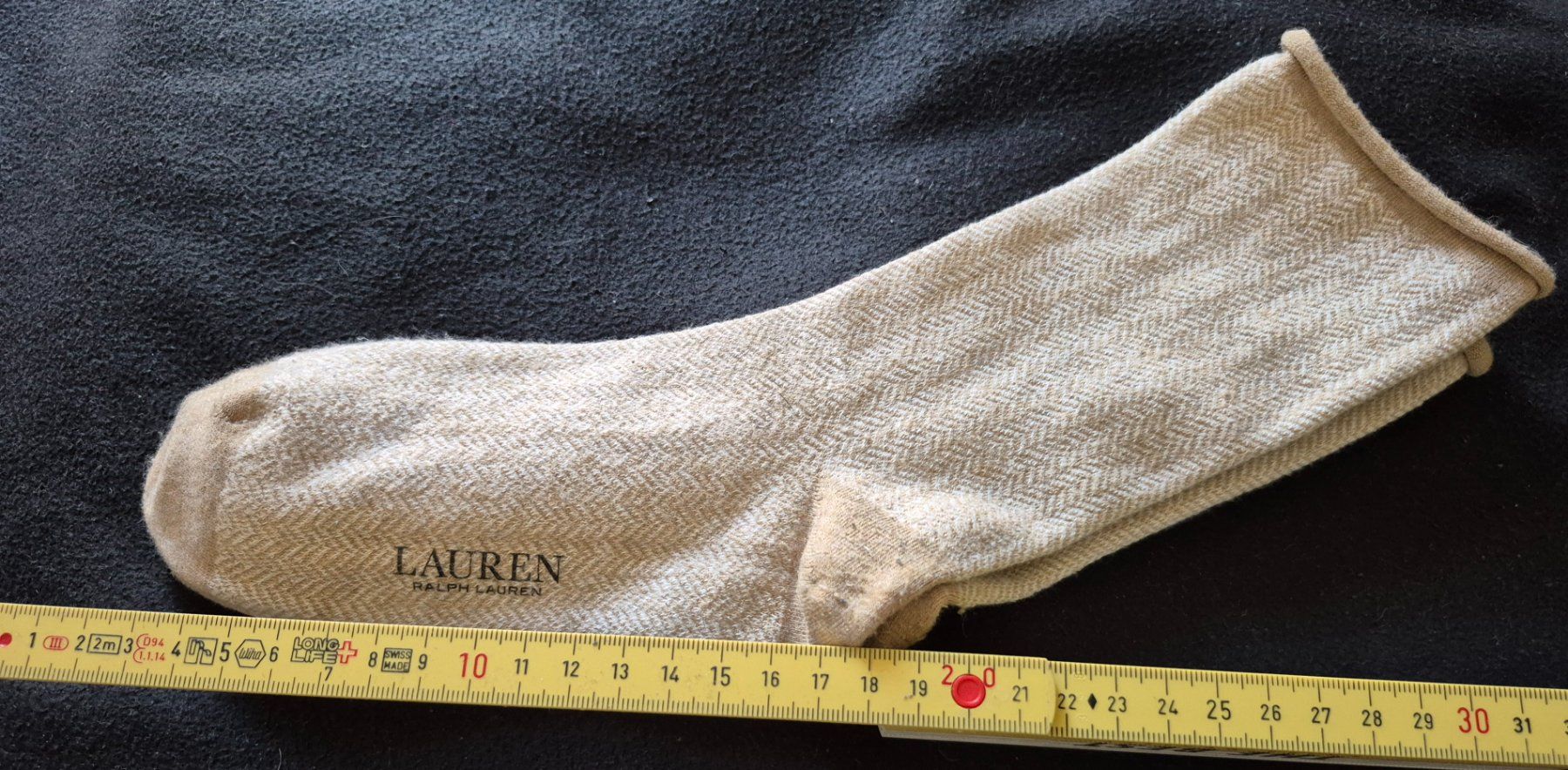 Ralph Lauren Calze: Ralph Lauren Socken 37, Sonnenhut, Pullover Glitzerapplikon. – Usato da Adliswil venduto da cha_fq9f 6