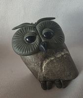 Eule Figur ist aus Naturstein Handgemacht siehe Foto 