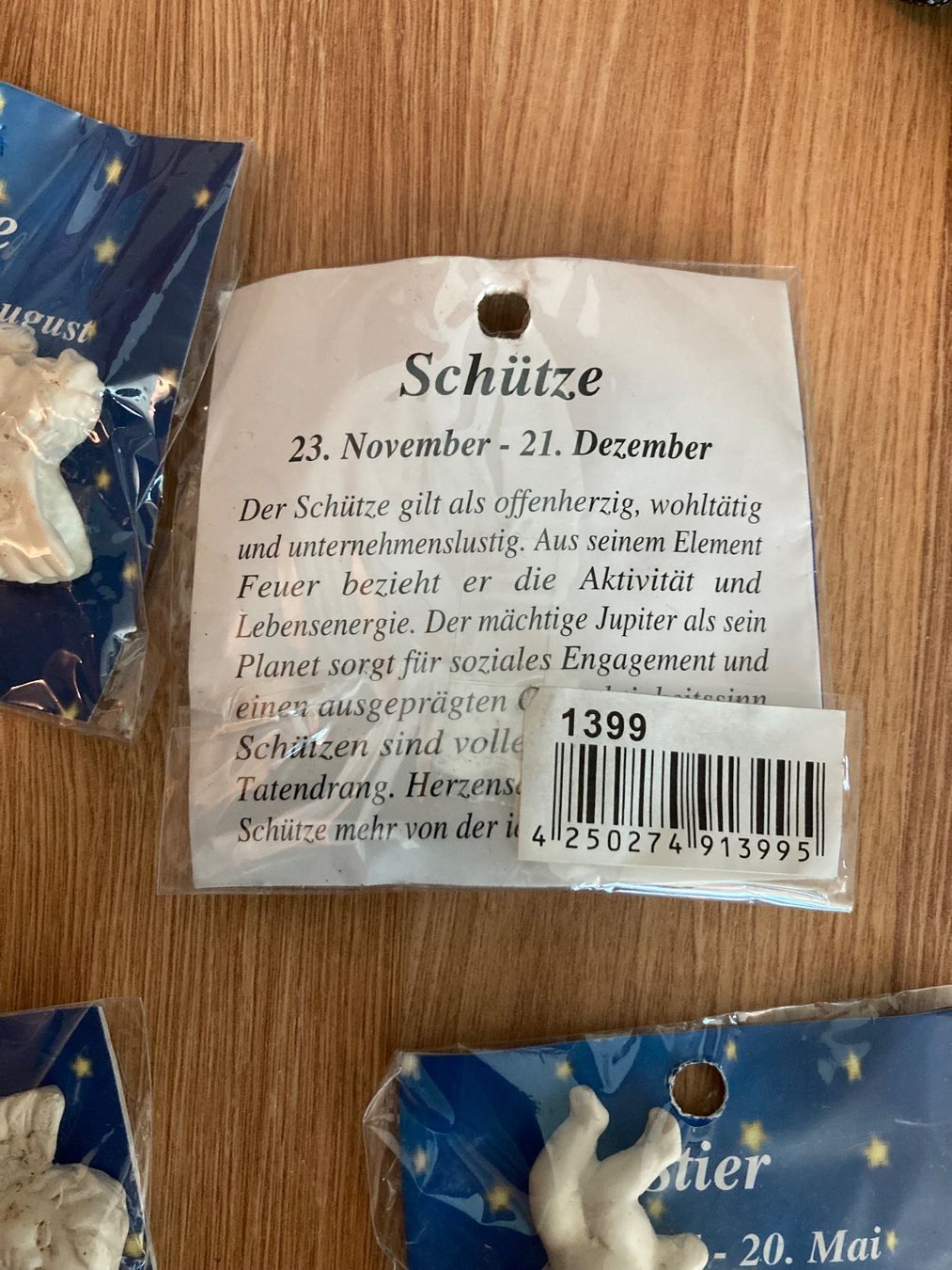 Figuren: Sternzeichen Schutzengel mit Spruch – Neu und originalverpackt aus Emmenbrücke von JJ_89 3