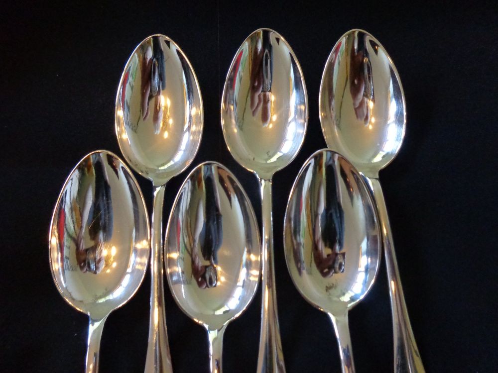 Jezler Cucchiai: - 6 X CUILLERES A DESSERTS JEZLER BAGUETTE ARGENT 800 – Nuovo (secondo la descrizione) da Morges venduto da argento.oro.65 2