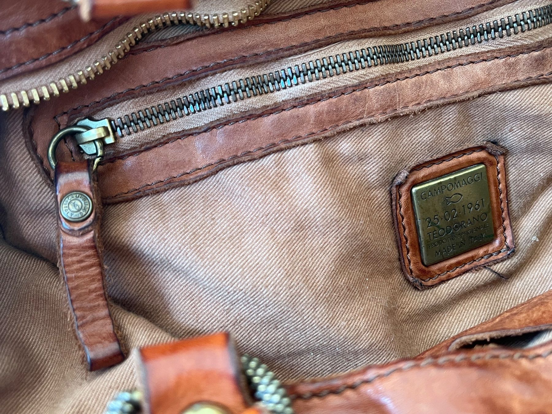 Campomaggi Borse da donna: Campomaggi Studded Leather Shoulder Bag in cognac – Usato da Turgi venduto da spieszlia 3
