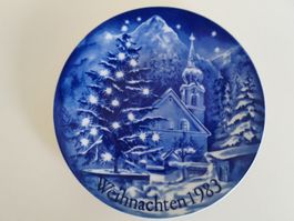 Bavaria Weihnachtsteller 1983 – Echt Kobalt – Limitierte Auf