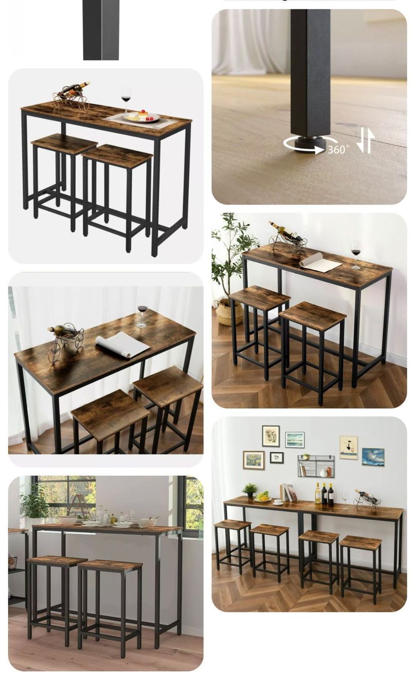 Sgabelli: +HOOBRO Barhocker 2er Set Barstühle Küche – Nuovo e nell'imballaggio originale da Amriswil venduto da JaJa-Express 2