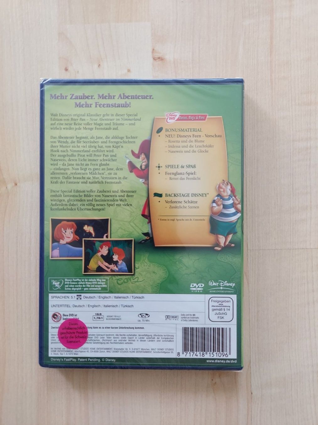 Tutti i DVDs: Peter Pan Feenglanz Edition (DVD) OVP – Nuovo e nell'imballaggio originale da Kölliken venduto da arwen6 1