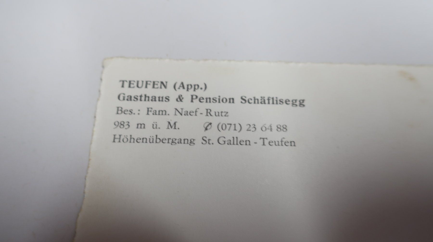Cartoline postali: Teufen (App.) Schäflisegg – Usato da Cormoret venduto da Pascalll2001 5