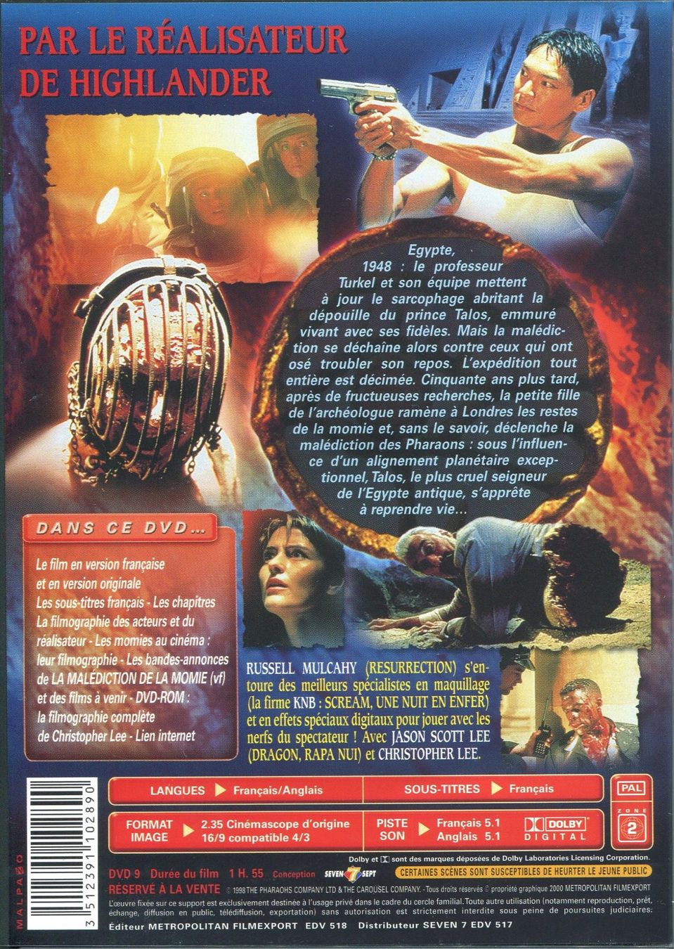 Alle DVDs: La Malédiction de la Momie  -  DVD – Gebraucht aus Les Avants von soyouz63 1