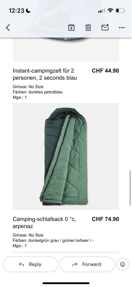 Sacchi a pelo: Camping-Schlafsack 0 °C, Arpenaz – Nuovo e nell'imballaggio originale da Meilen venduto da jessi98b 1