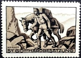 Soldatenmarken 1.WK, Gotthard Besatzung, Wi Fst 5