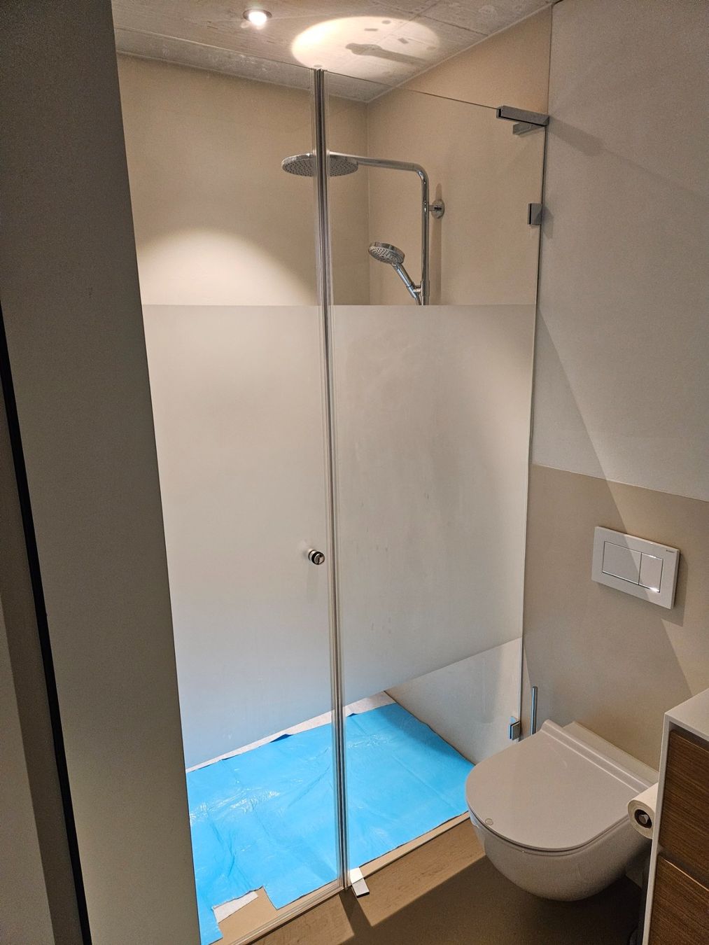 Docce: Duschwand Glas ESG 2-teilig / Satiniert Milchglas – Usato da Ins venduto da Recreativo 1
