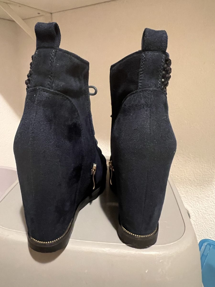 Scarpe da donna: Bottines compensées en daim bleuT37, NEU – Nuovo (secondo la descrizione) da Porrentruy venduto da SYANKA 3