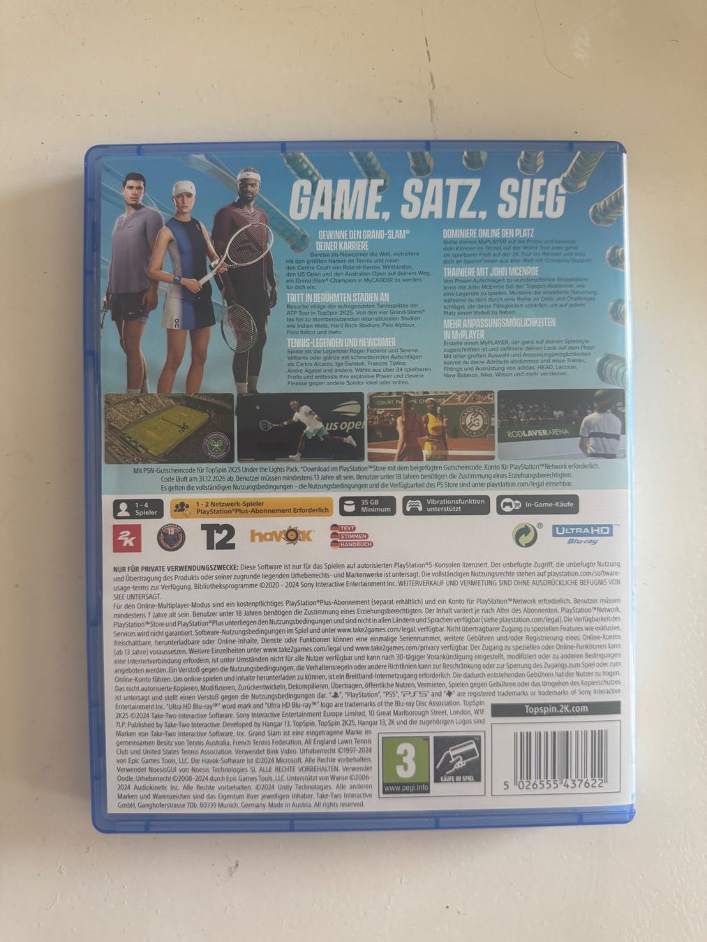 Sony Giochi: TOP SPIN 2K25. (PS5) – Usato da Basel venduto da san_2qlq 1
