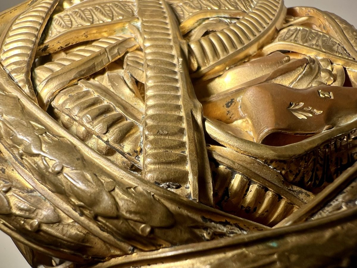 Tutte le decorazioni: Compression Anciens Cadres  Cuivre Doré  Signé Pascal – Usato da Genève venduto da DELIRBEADS 8