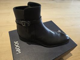 Schwarze Leder Stiefeletten JOOP! Grösse 43, Neu! NP 254.-