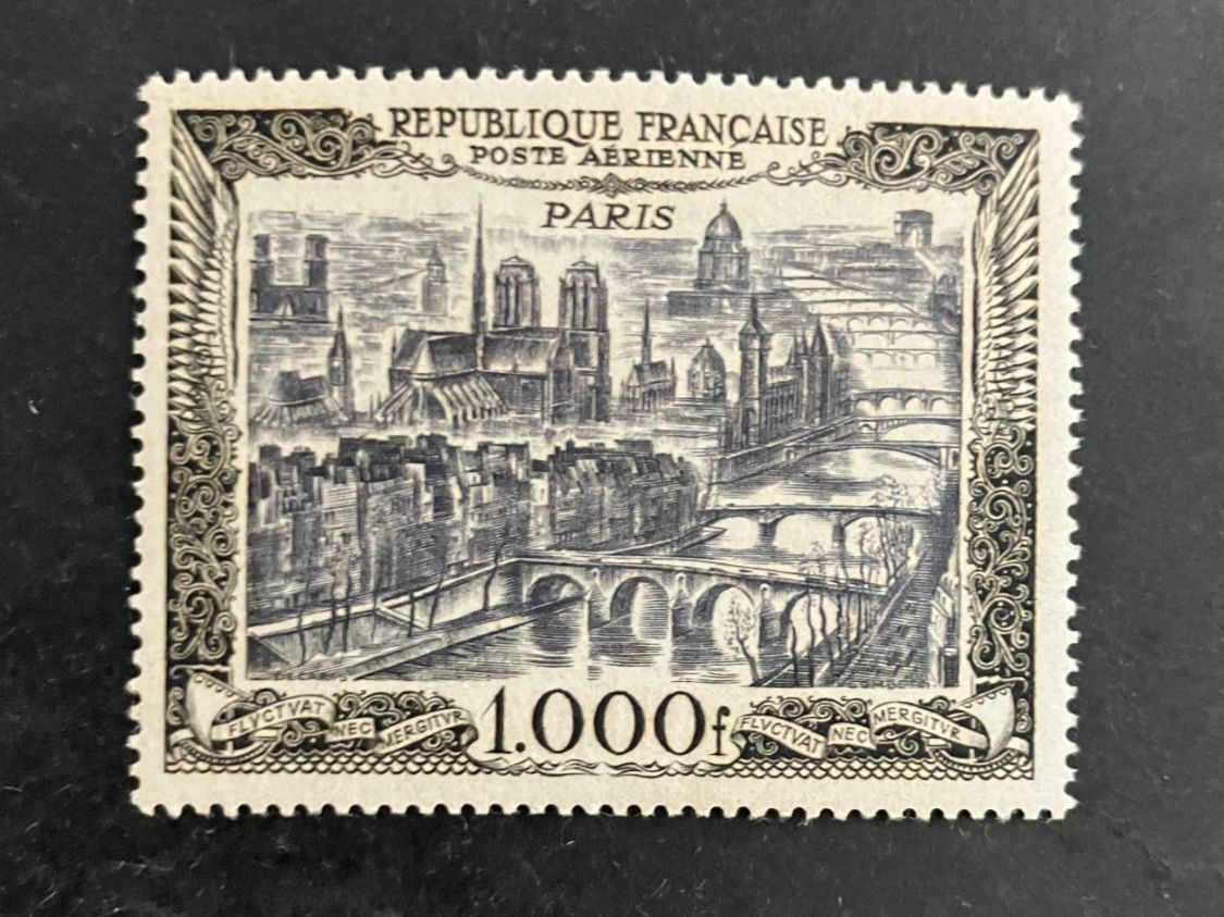 Tutti i francobolli: Mi 865 **, 1000 Fr. Flugpost, KP 120.-- – Usato da Würenlos venduto da Eulenpostuhu