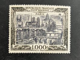 Mi 865 **, 1000 Fr. Flugpost, KP 120.--