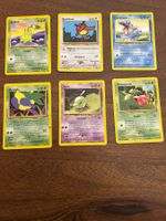 Pokémon Neo Genesis – 6 Karten – Deutsch – 2001 – Vintage