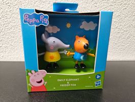 Neu - Hasbro - Peppa Pig - Emily Elephant & Freddy Fox