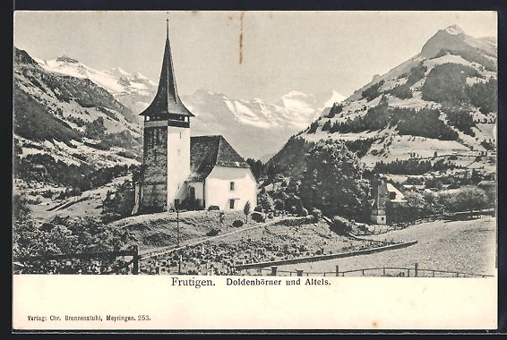Cartes postales: AK Frutigen, Doldenhörner und Altels – D'occasion à Berlin par bartko-reher