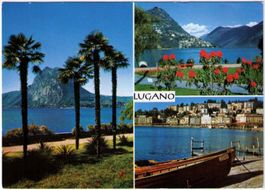 Lugano - 3 Bild AK