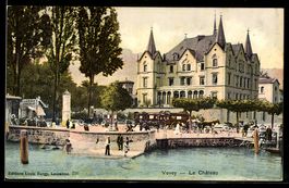 AK Vevey, Le Chateau, 1909
