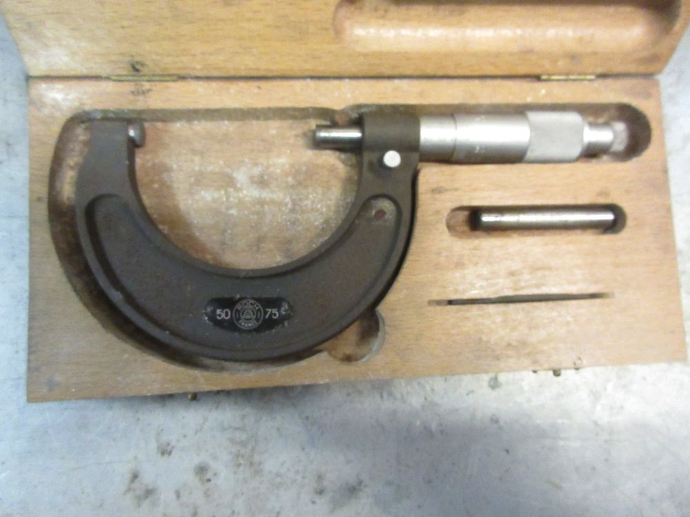 Micromètre STEINLE 50-75 Mm DIN 863 - Précision 0,01 Mm - Tambour Chromé - Pour Atelier Et Métrologie