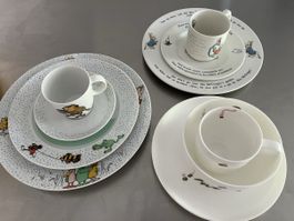 Kinder Teller Tasse Asa Janosch Peter Hase Flamingo Porzella