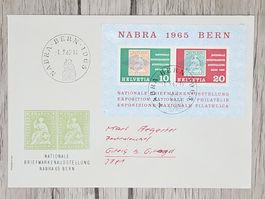 CL07 Enveloppe + Timbre Suisse 1965