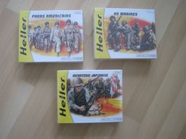 U.S Marines US Paras Japaner  1/72 Heller Bausätze LOT