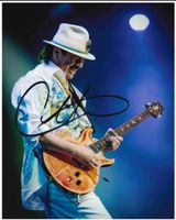 Carlos Santana autograph signed COA