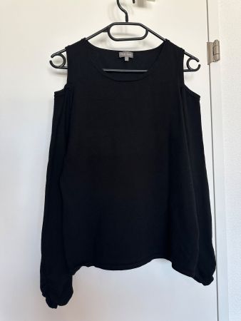 Phase Eight Cold-Shoulder Oberteil schwarz - 12 (M) wie NEU!