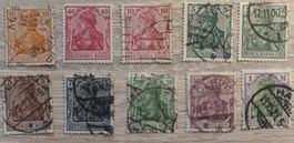 Lote sellos Deustche Reich, Germania