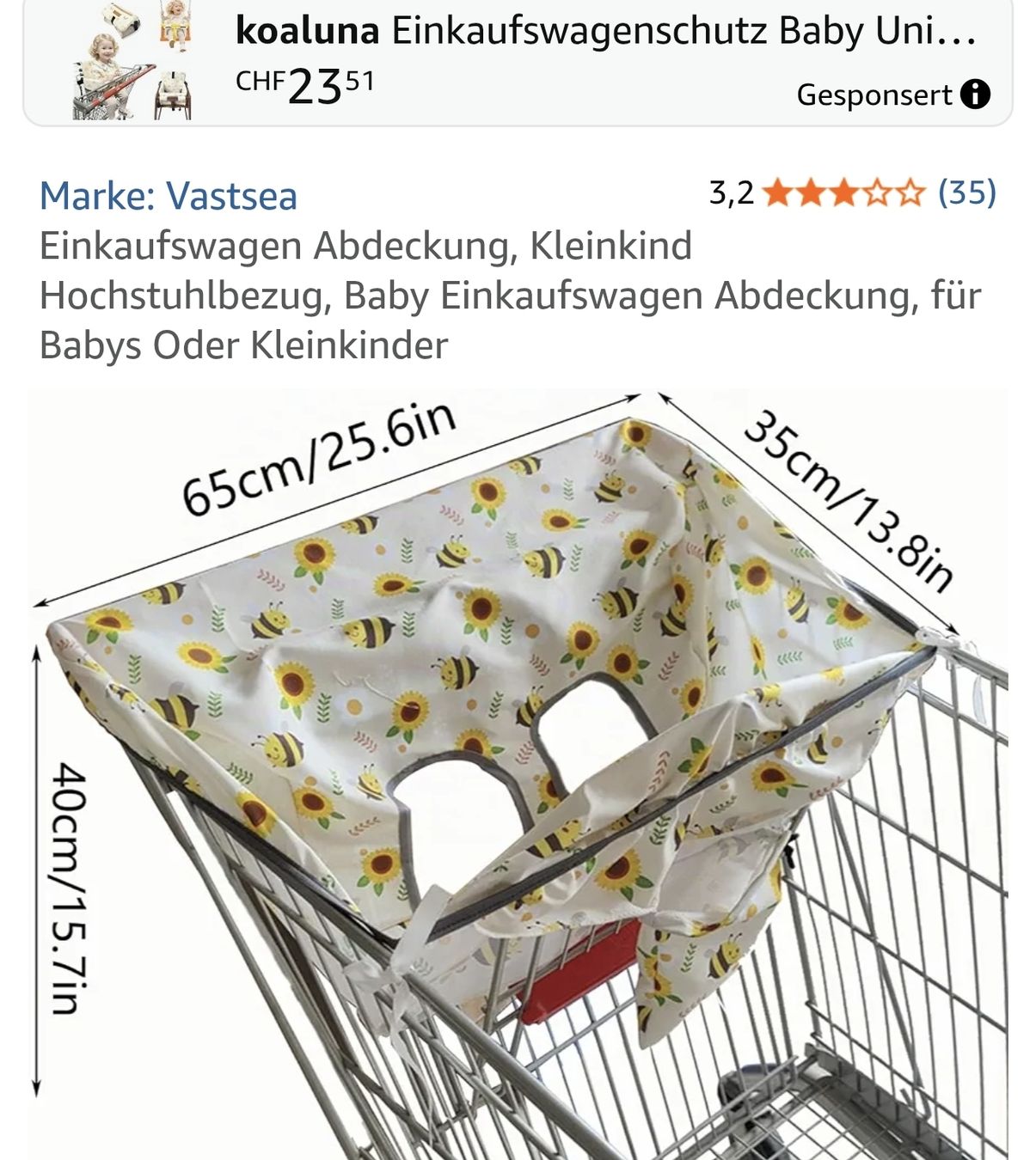 Decken: Einkaufwagen Abdeckung – Gebraucht aus Birsfelden von mar_8957 4