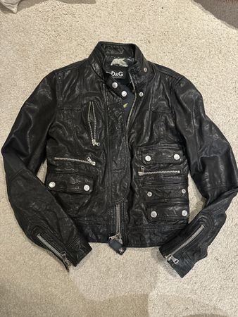 Dolce & Gabbana Lammleder Jacke Vintage / Grösse 36/ S