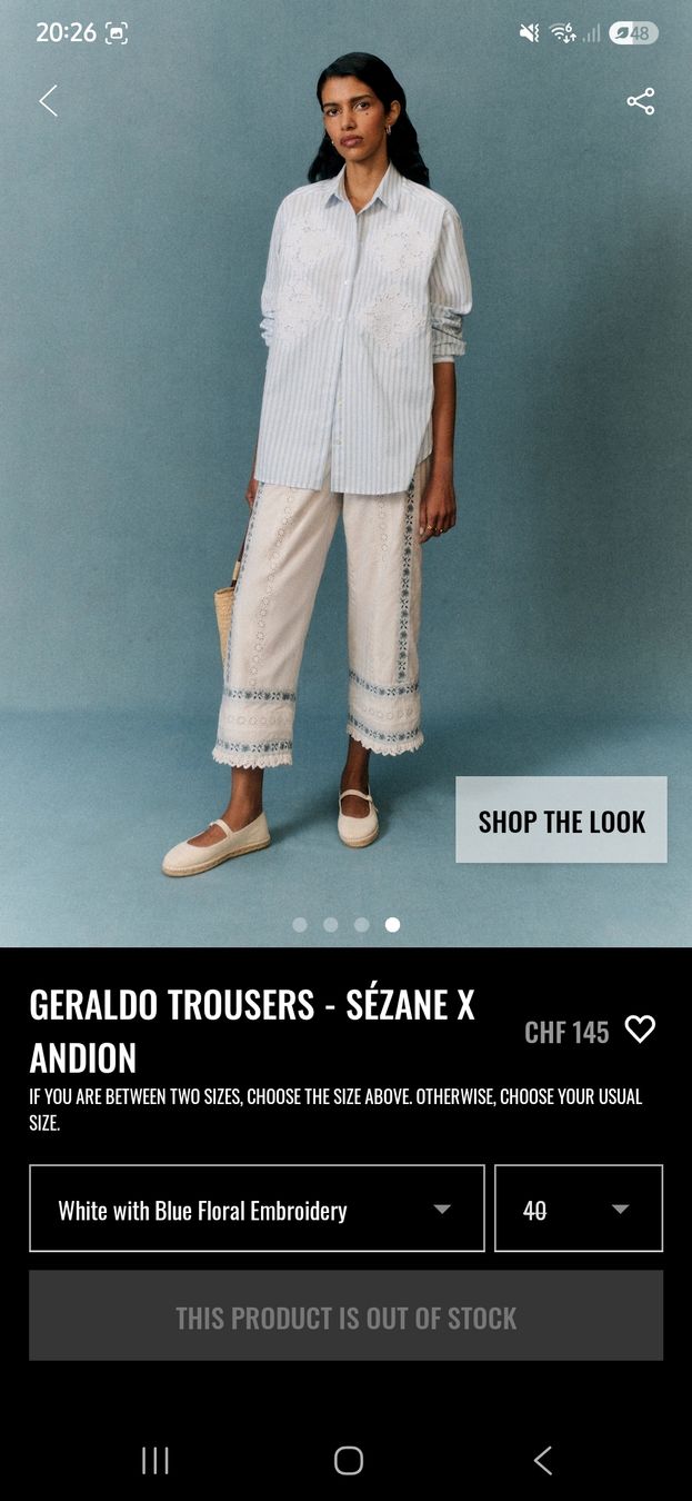 Sezane Pantaloni: Sezane Hose – Nuovo (secondo la descrizione) da Sax venduto da Hannamuesli 1