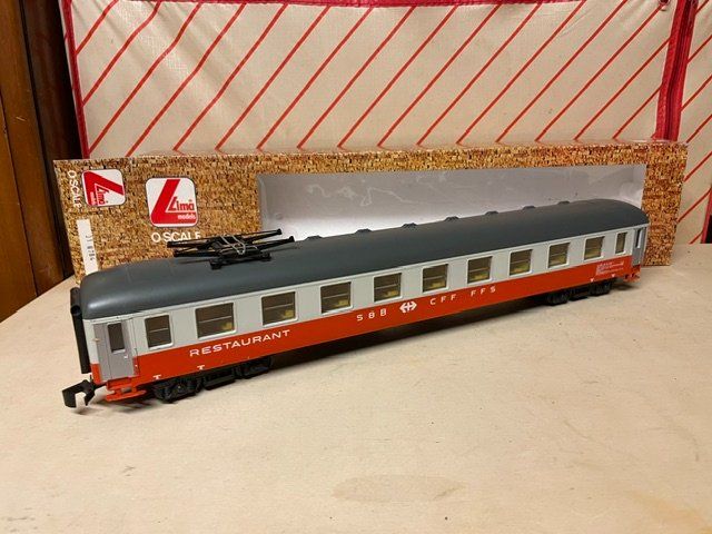 Lima Modelleisenbahnen: Speisewagen der SBB Lima Spur 0 – Gebraucht aus Rudolfstetten von Rrst1968 1