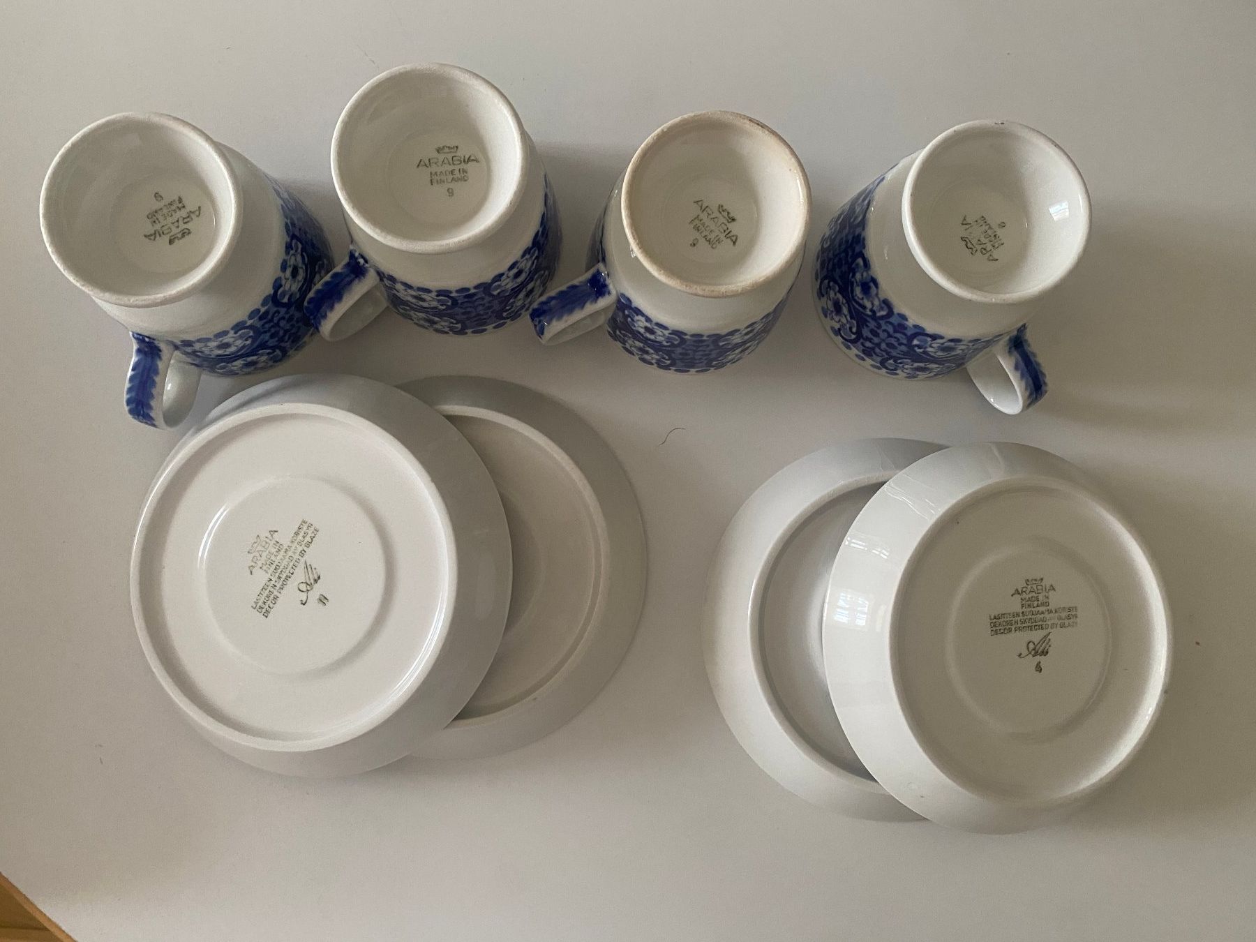 Arabia Set di piatti: Espresso Tassen Ali, Arabia Finland – Usato da Basel venduto da leena01 3