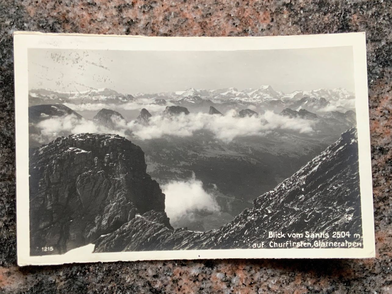 Cartoline postali: Ansichtskarte, Blick vom Säntis, gelaufen 1931 – Usato da Vellerat venduto da joromaur