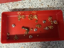 Konvolut LGB Anbauteile gold silber Bremsräder usw.