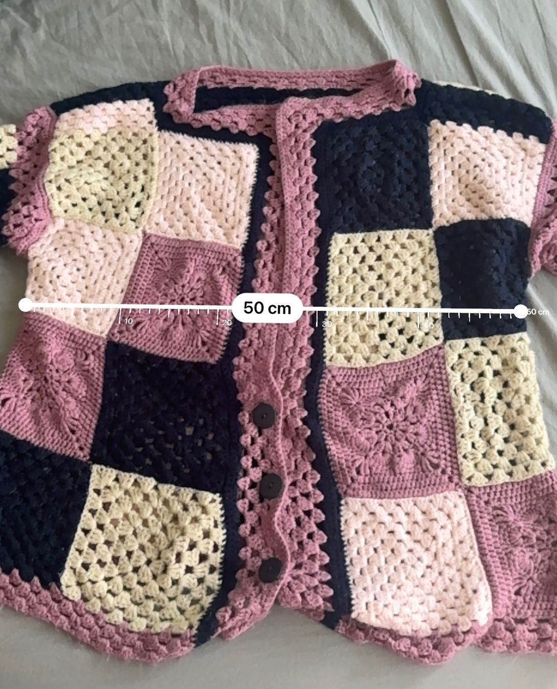 Gilets & Westen: Handmade Oversized Multicolor Cardigan 🌿 – Gebraucht aus Binningen von Sophiescloset 3