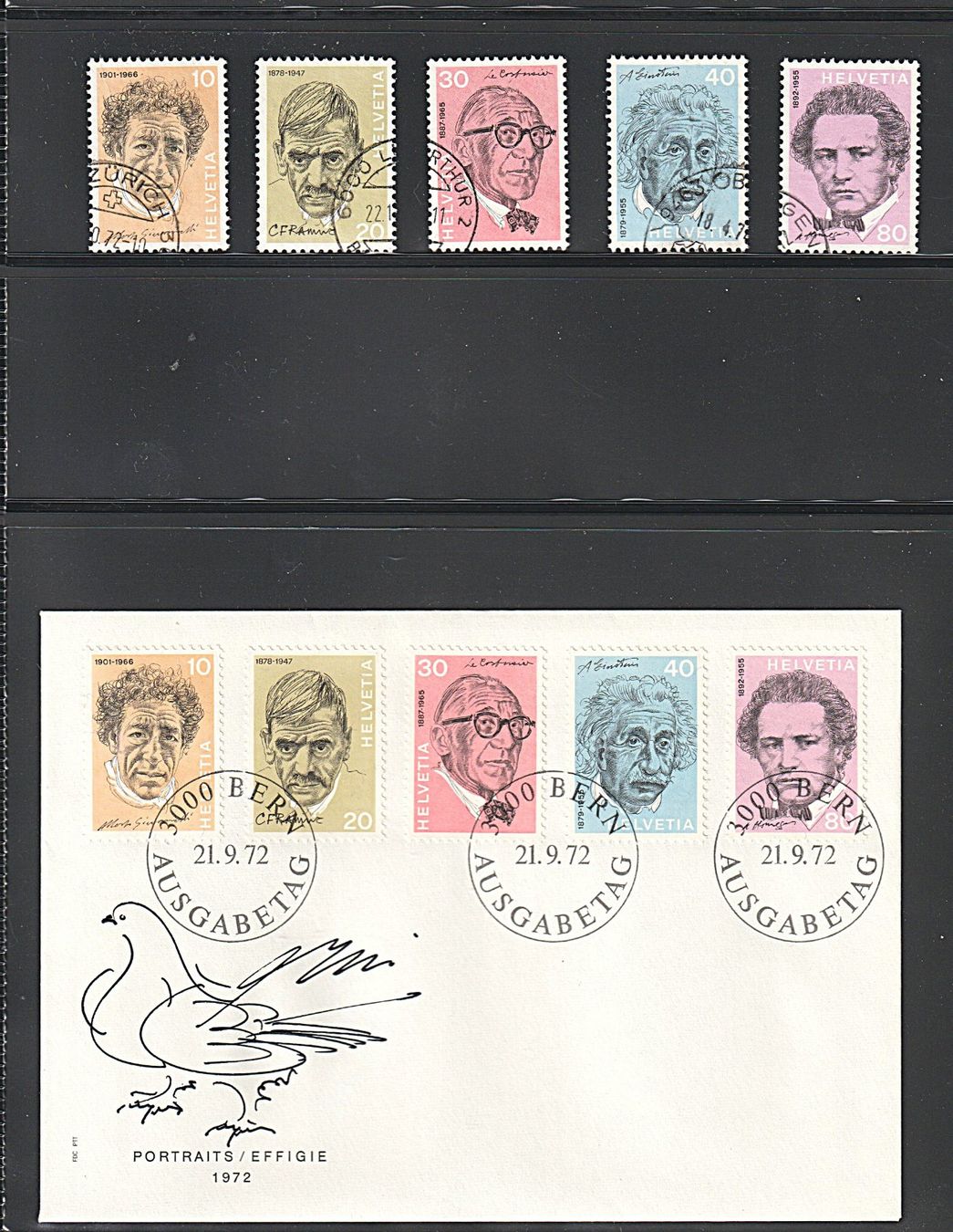 Alle Briefmarken: Portraitmarken 1972 – Neu (gemäss Beschreibung) aus Frauenfeld von ottoleo