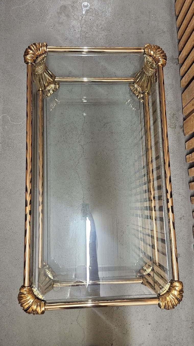 Tavoli: Goldener Hollywood Regency Couchtisch 70er – Usato da Rapperswil SG venduto da liivea 3