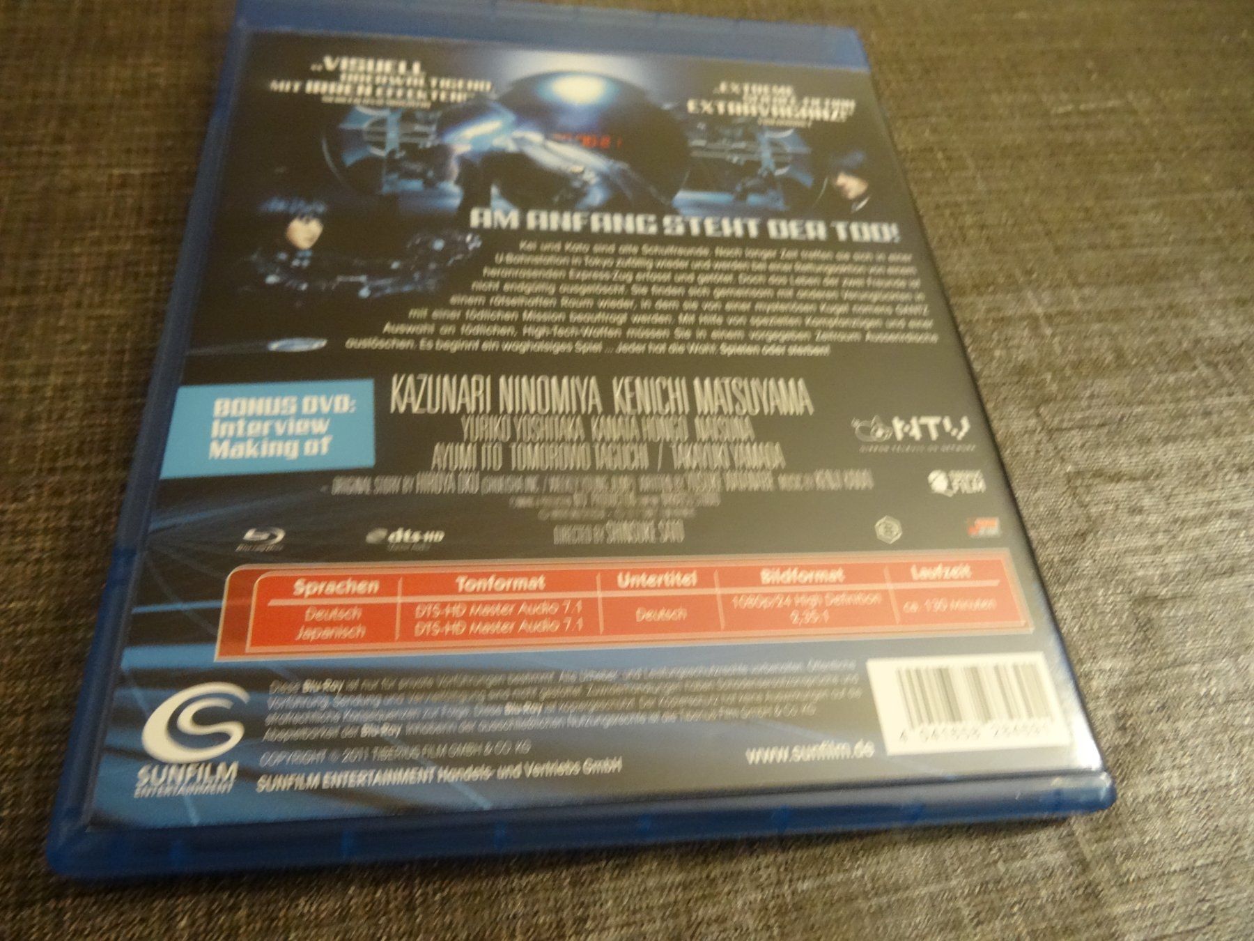 Tous les DVDs: Gantz - Spiel um dein Leben BLU-RAY – D'occasion à Olten par Disc-Verkauf 2